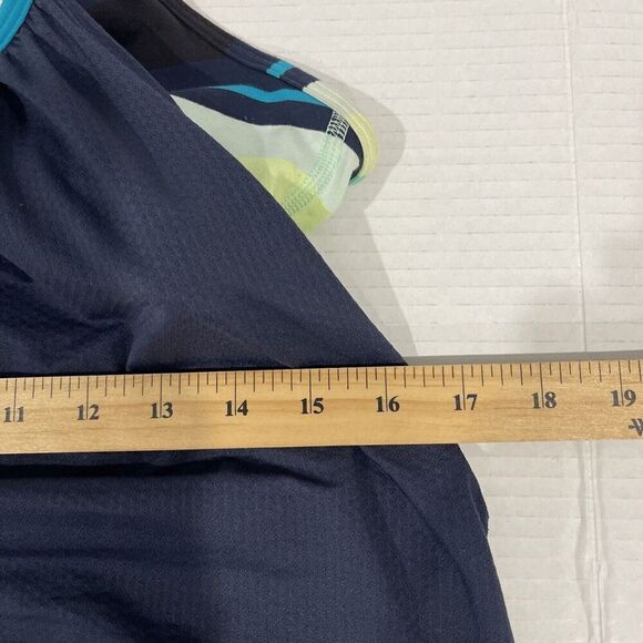 Lululemon Tank Blousy Size M 8 Navy Blue Built in Bra Tennis Pickleball Comfort - Picture 10 of 13